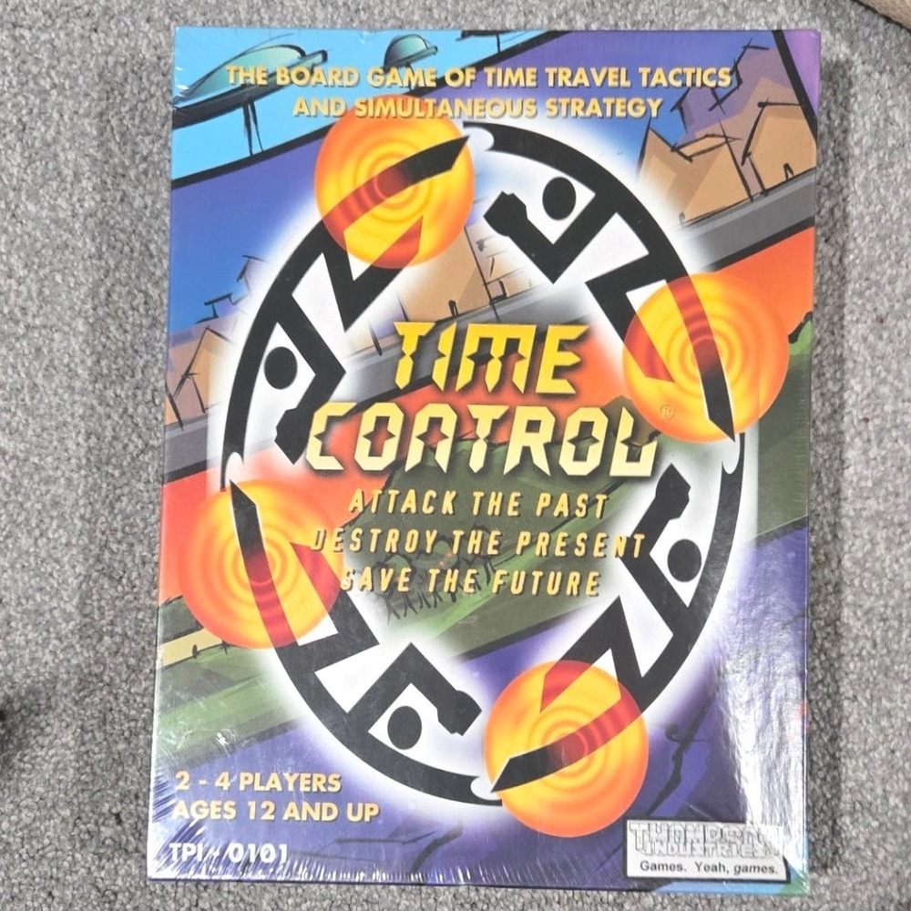Time Control Board Game Vintage Sci-Fi Time Travel Tactics Strategy New Sealed